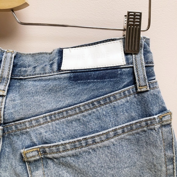 RE/DONE 70S HIGH  RISE STOVE PIPE STRAIGHT LEG JEANS 28 - Picture 9 of 11